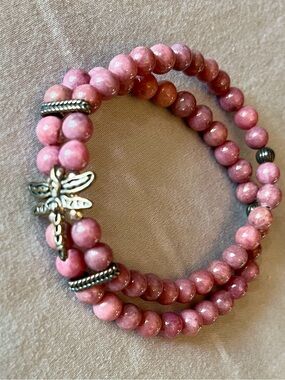 Carolyn Pollack AW 925 Purple Beaded Double-Strand Bracelet - Women's Jewelry